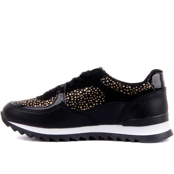 

moxee-black lace-up women casual shoes