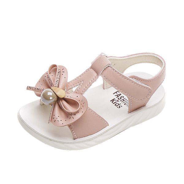 

girls sandals soft bottom kids shoes summer children bow princess shoes little girl beach sandals casual school, Black;red