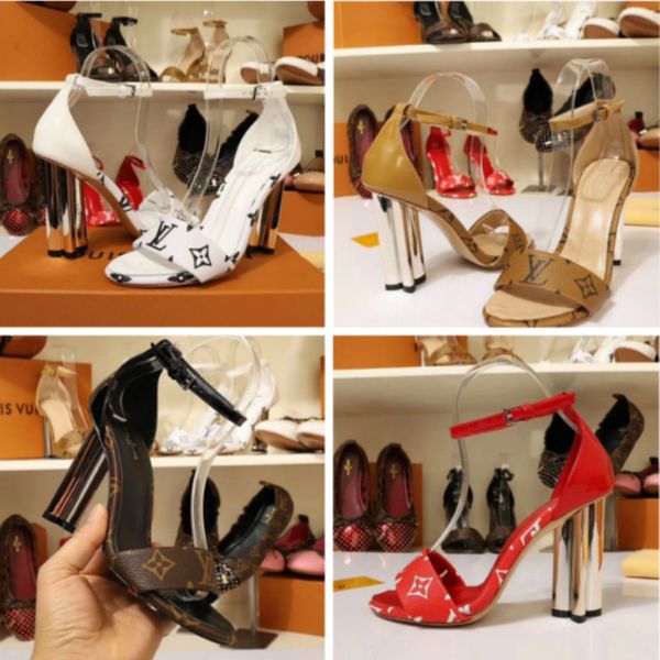 

высокого класса женщин на низком каблуке сандалии европейской станции высокого качества женская обувь лакированная кожа заводские точки бесп, Black