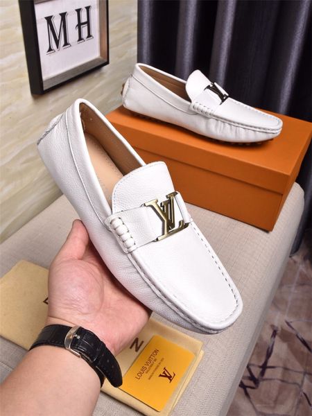 

platform men's shoes wild vintage luxury beanie shoe men's leather soft bottom lazy slip-on driving shoes men's casual shoe 0, Black