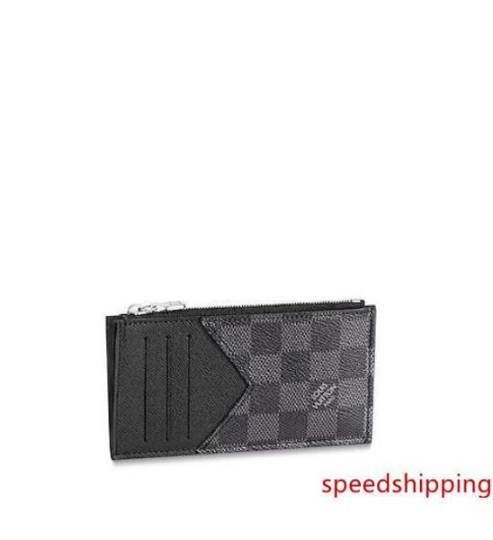 

n60246 card holder pince men real leather long wallet chain wallets compact purse clutches evening key card holders