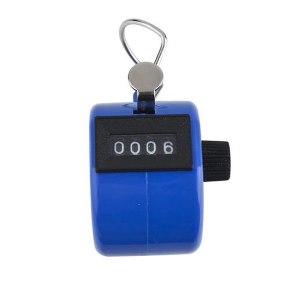

2017 portable digital chrome handheld tally counter manual number mechanical clicker golf pitch blue wholesale