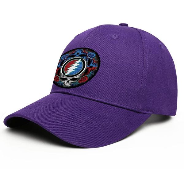

fashion grateful dead rose baseball cap cool stylish trucke hats sunshine daydream sun moon wharf rats universe rainbow lbts, Blue;gray
