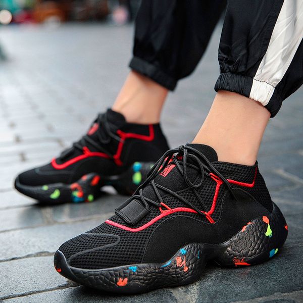 

men shoes fashion sneakers for men casual shoes light tenis masculino adulto lady trend zapatillas hombre walking, Black