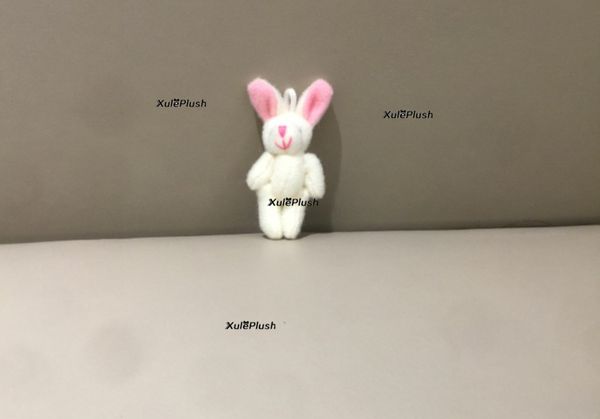 

mini 4cm long ear rabbit plush stuffed toy doll wedding bouquet candy box toy doll ; garment & hair accessories toy doll