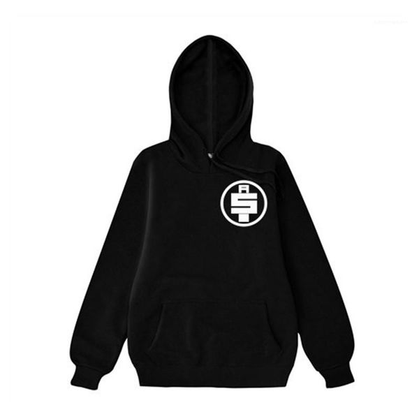 

мода сплошной цвет свободные пары одежда nipsey hussle дизайнер мужские толстовки пять печатных с длинным рукавом с капюшоном мужские толсто, Black