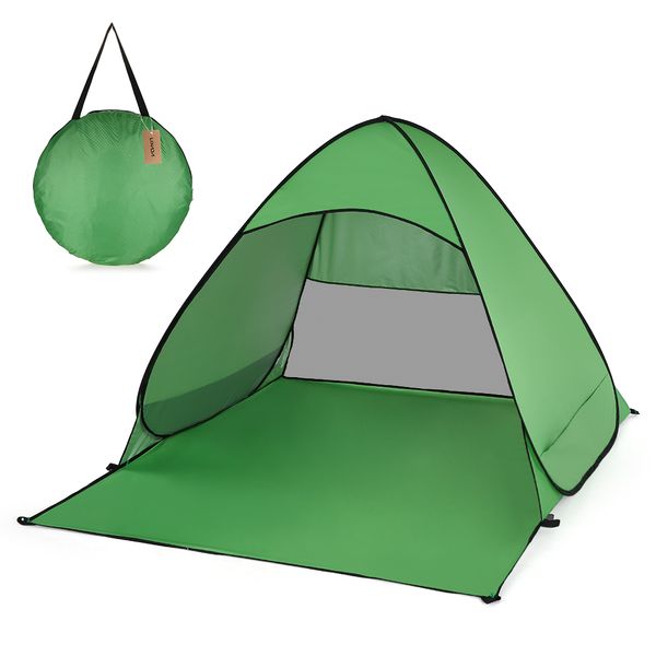 

lixada automatic instant beach tent lightweight outdoor uv protection camping travel fishing tent cabana sunshelter