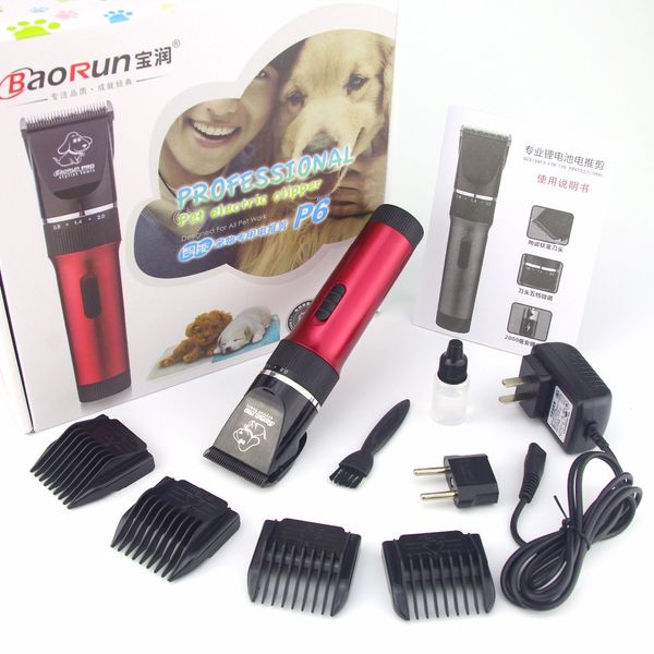 

high power professional rechargeable dog hair trimmer electric cat pet low-noise safe hair shaver cutting grooming clipper