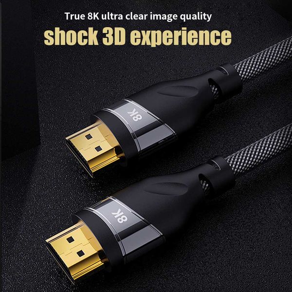 

for tv ps4 ps3 hdtvs projectors hdmi 2.1 arc video cable 8k 60hz 4k 120hz 48gbps high definition hdmi converter cord