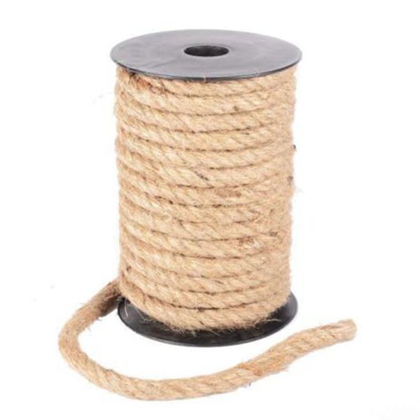 

4/6/8/10mm macrame jute rope twine rope twine cord string shank craft, Black;white