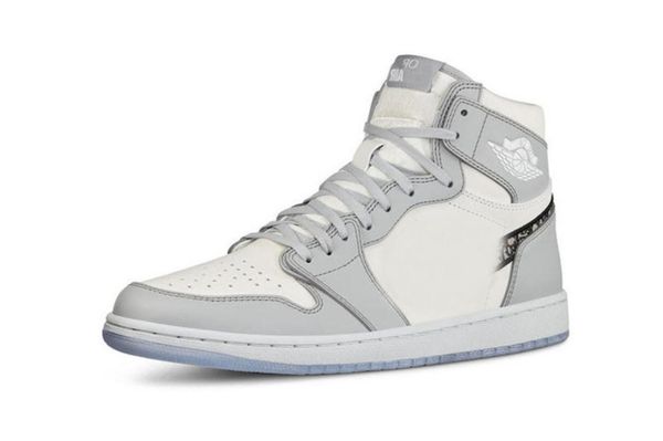 

2020 est authentic air high 1 og grey black sail white men women basketball shoes sports sneakers size 5 -13