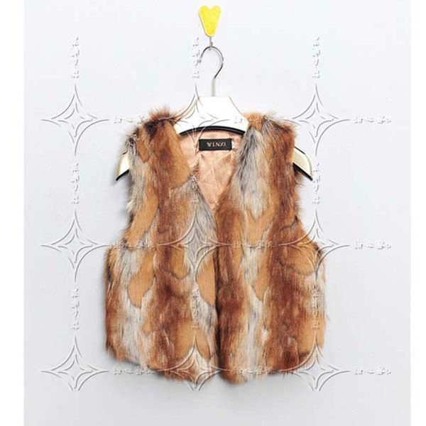 

woman winter faux fur vest female gilet sleeveless v neck fashion short tiger waistcoat inverno feminino colete de pele casacos, Black