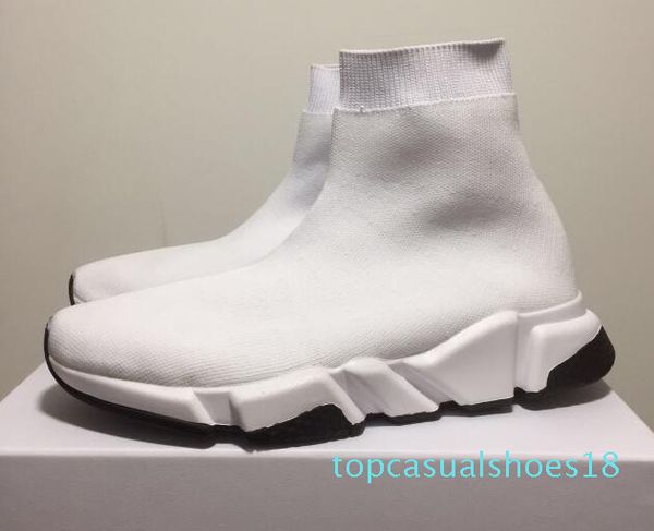 

2020 new designer sneakers speed runner fashion shoes sock triple black boots red flat trainer men women casual shoes sport with dust ba t18