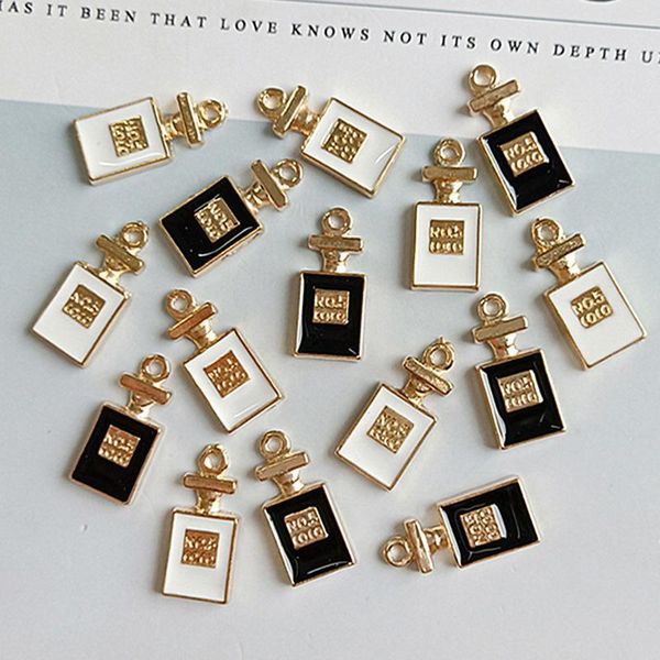 

new arrival letter number perfume bottle diy jewelry accessories black white perfume bottle jewelry components charms, Bronze;silver
