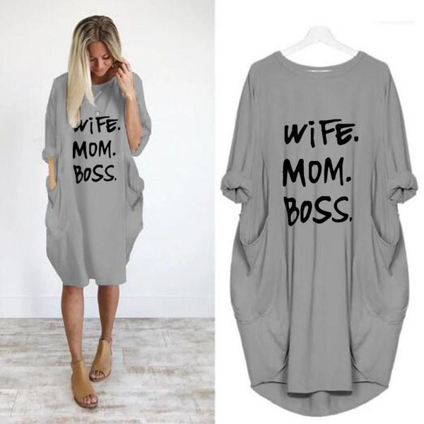 

panelled ladies dresses casual loose short sleeve apparel designer women letter printed dresses summer fashion crew neck, Black;gray