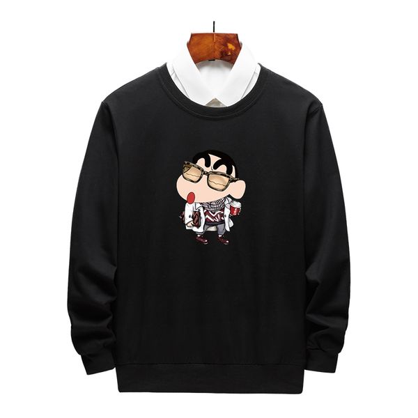 

fashion men women designer hoodie casual diy hoodies mens and womens brand crew neck plus size sweatshirt size m-4xl, Black