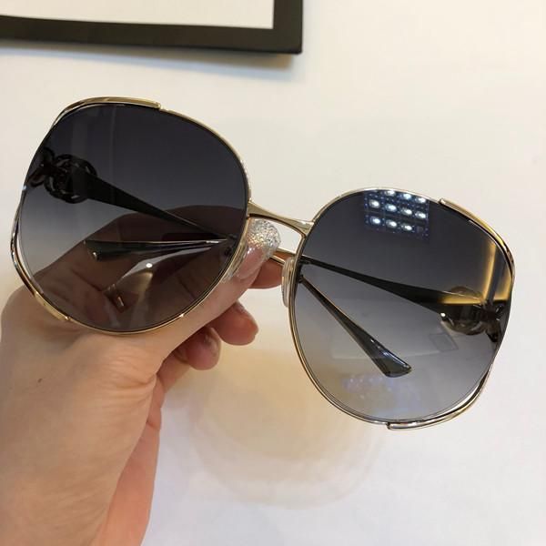 

luxury 0225 designer sunglasses for women popular fashion 0225s summer big face style uv protection lens come with case