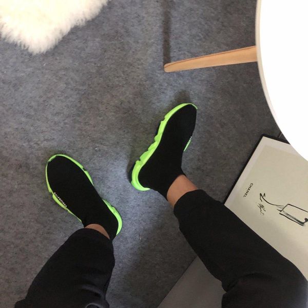 

sock shoes womenss high 2019 autumn fashion wild womenss shoes new elastic trend sports casual shoes tide women martin boots 45787, Black
