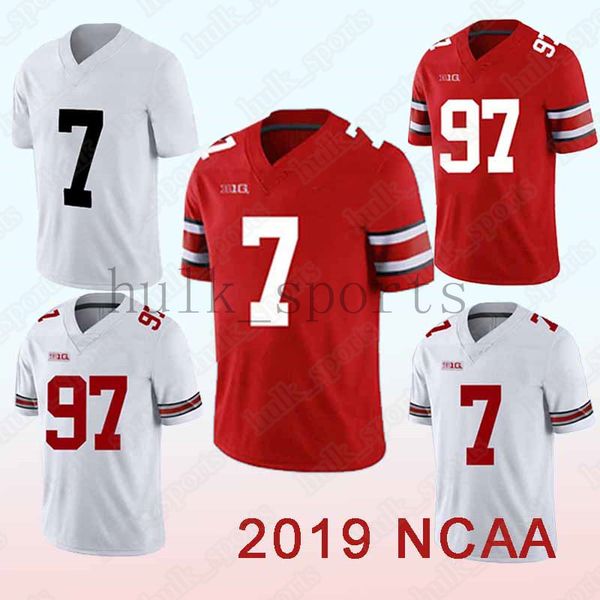 

NCAA Jerseys 7 Dwayne Haskins Jr jersey 97 Nick Bosa Ohio State Buckeyes New 2019 Men's popular american football jerseys