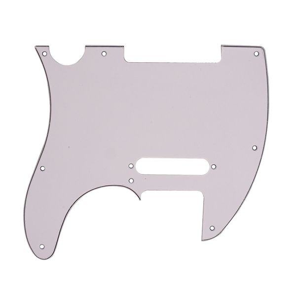 

white pvc 3-ply electric guitar pickguard scratch plate replacement for
