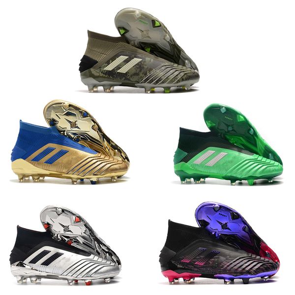 

new predator 19+ 19.1 fg pp paul pogba season 6 encryption code mens boys soccer football shoes 19+x cleats boots size 39-45