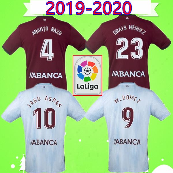 

19 20 celta de vigo soccer jerseys brais mendez 2019 2020 celta de vigo camiseta iago aspas football shirts boufal maillot okay m. gomez, Black;yellow
