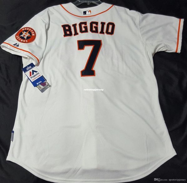 

majestic houston #7 craig biggio on field cool base jersey mens stitched wholesale big and tall size xs-6xl baseball jerseys, Black;blue