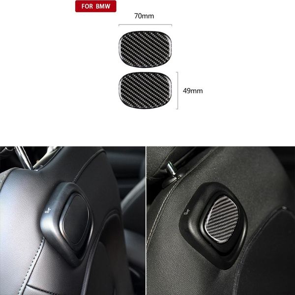 

car carbon fiber handle decorative frame sticker cover interior trim strip stickers for mini one cooper f55 f56 #1203