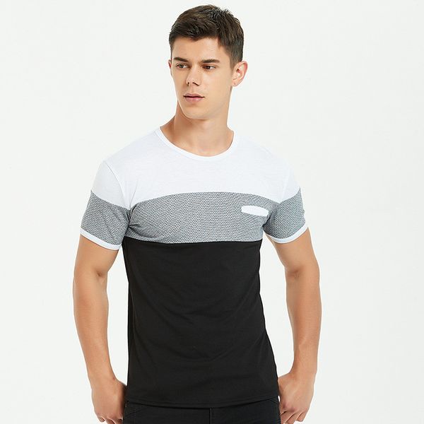 

мужские классические полосатые печатные поло тройники мужские дизайнерские рубашки поло модные мужские топы, White;black