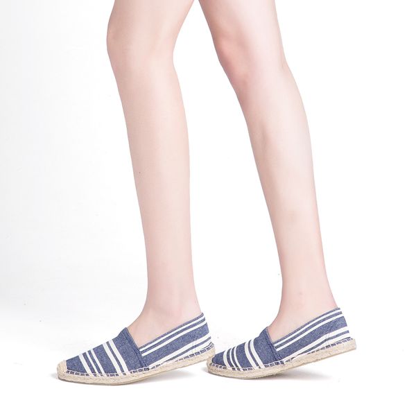 

espadrille embroider shoes comfortable ladies womens casual shoes hemp canvas women slip-on canvas espadrilles casual flats da, Black