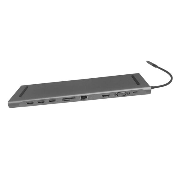 

10 in 1 type-c hub to hdmi usb 3.0 rj45 adapter docking station