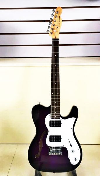 

new fdtl-2017 black color solid body maple fretboard chrome hardware tl electric guitar ,ing