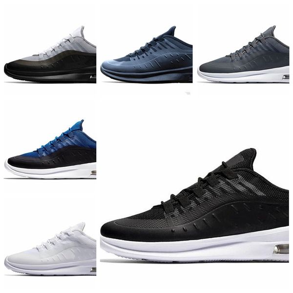 

2018 fashion new axis 98 running shoes triple black white deep blue cool grey for men women casual sports trainers zapatillas sneakers