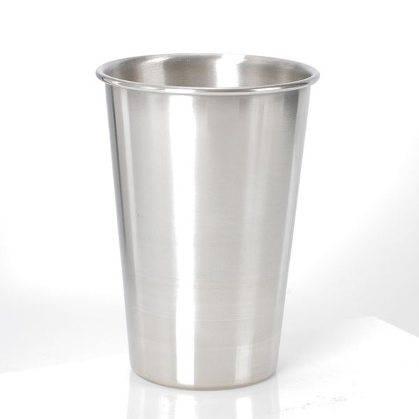 16 oz paslanmaz çelik bira cam açık portatif metal fincan 500ml küçük şarap tumbler otel içme eşyaları ücretsiz gönderim