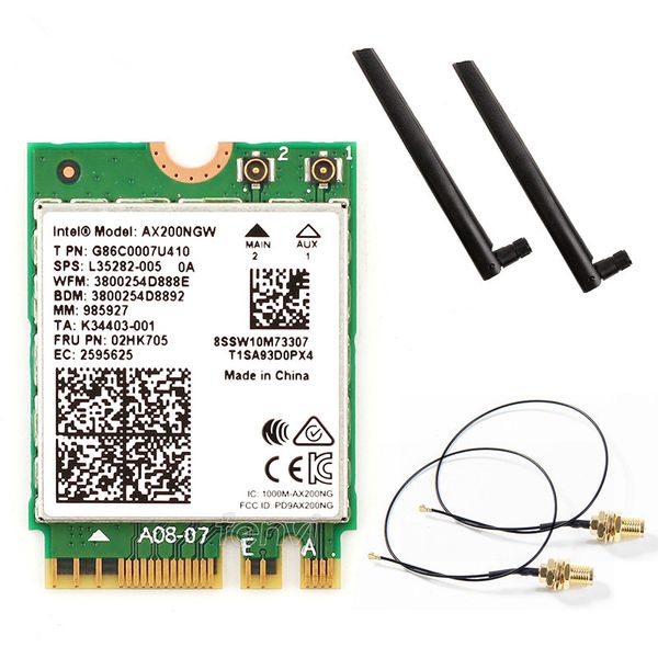 

двухдиапазонный ax200ngw беспроводного стандарта 802.11 ac/ax для сетевых карт intel беспроводной доступ в интернет 6 ax200 или беспроводная