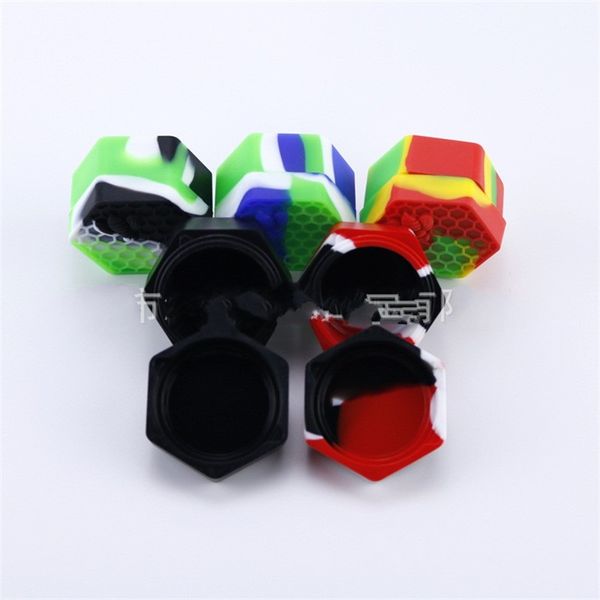 

26ml honeybee wax container hexagon storage box jars hive silicone portable make up boxes eco friendly popular 3 5xz uu