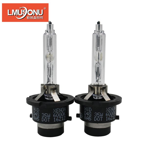 

lmusonu 2 pcs car light auto headlight d4s 35w 12v hid car xenon headlight bulb replacement light source 4300k 6000k 8000k