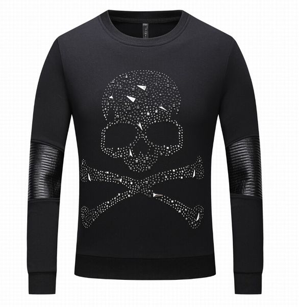 

asian size men hoodies tracksuit 2019 autumn winter hooded long sleeve k952, Black
