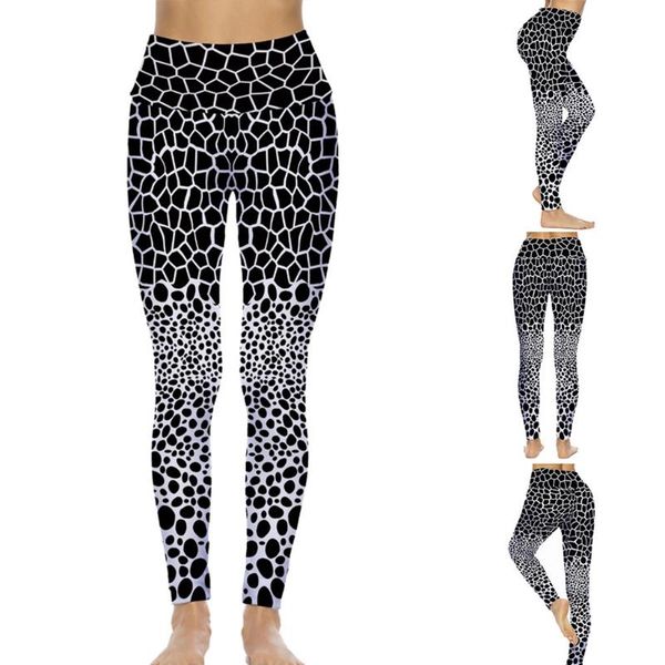 

women stretch leopard leggings fitness running gym sports yoga pants high waist yoga pants with pockets tummy fitness athletic, White;red