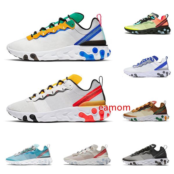 

2020 react element 55 87 мужские женские кроссовки tour yellow triple black moss gold ranger мужские спортивные кроссовки тренеры размер 36