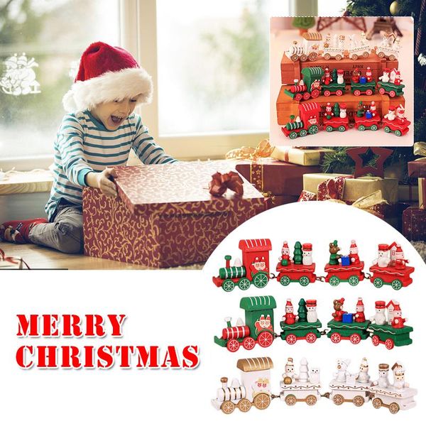 

рождество деревянные паровозик xmas украшения фестиваль игрушки милый творческий