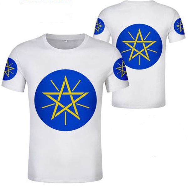 

custom et shirt diy t-shirt ethiopia name made eth college nation print number logo ethiopian amharic t flag p clothing ajoar, Black