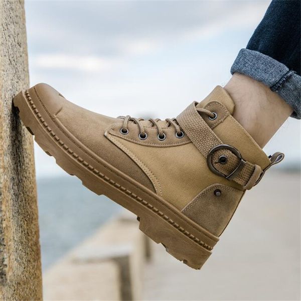 

lcxmnd boots men's british style autumn and winter new high-tooling boots tide casual outdoor hiking shoes, Black