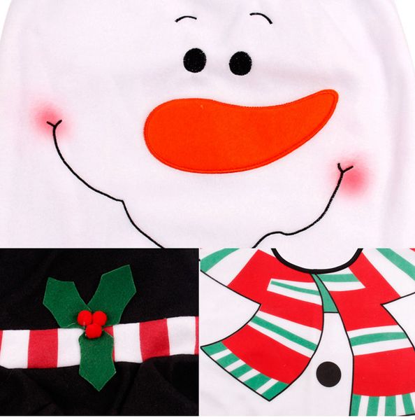 

warm fengrise 3pcs fancy santa claus rug seat bathroom set contour rug christmas decoration navidad xmas supplies multiple styles available