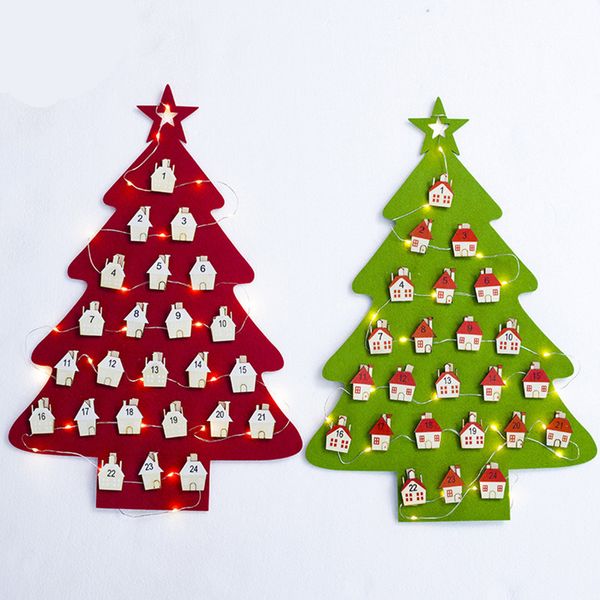 

calendar home decoration l lobby led lights countdown party christmas tree hanging decorations
