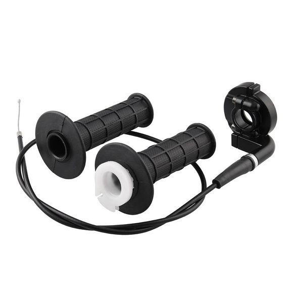 

dragonpad motorcycle grips 7/8" 22mm 110-250cc handle throttle clamp hand grip with twist cable motor accessories