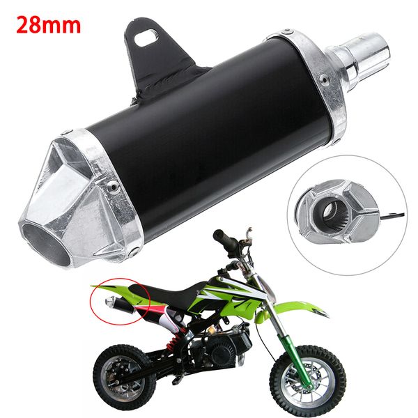 

28mm durable exhaust muffler pipe for motorcycle dirt bike atv quad 50cc-150cc aluminum alloy exhaust pipe muffler tail