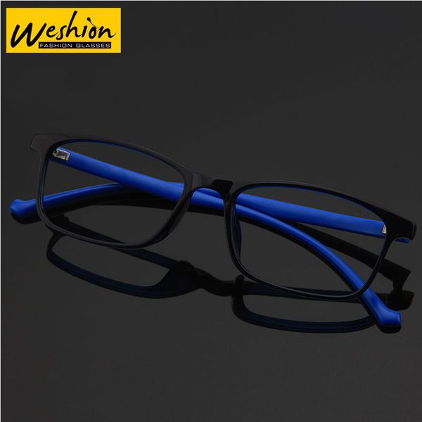 

new weshion anti-blue light glasses for juniors optic myopic frame tr90 prescription eyeglasses for 5-16 years old, White;black