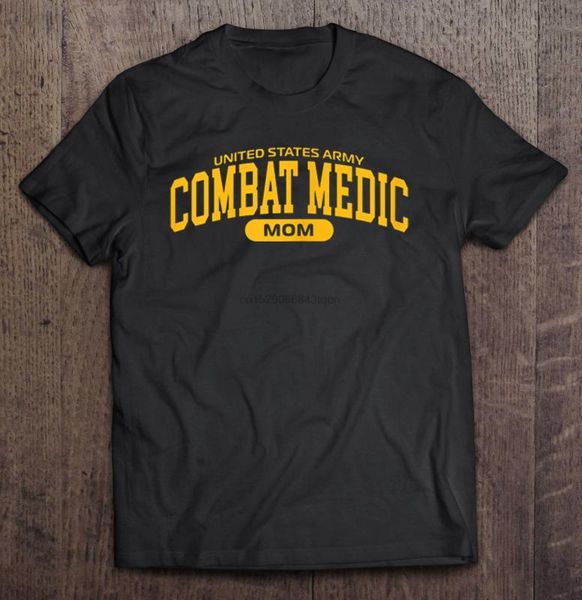 

men funny t shirt fashion tshirt united states army combat medic mom women t-shirt, White;black