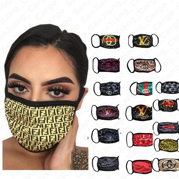 

18 стили мода face mask многоразовый моющийся лицевые маски ультрафиолетовый доказательство против пыли женщины велоспорт спорт дизайнерског